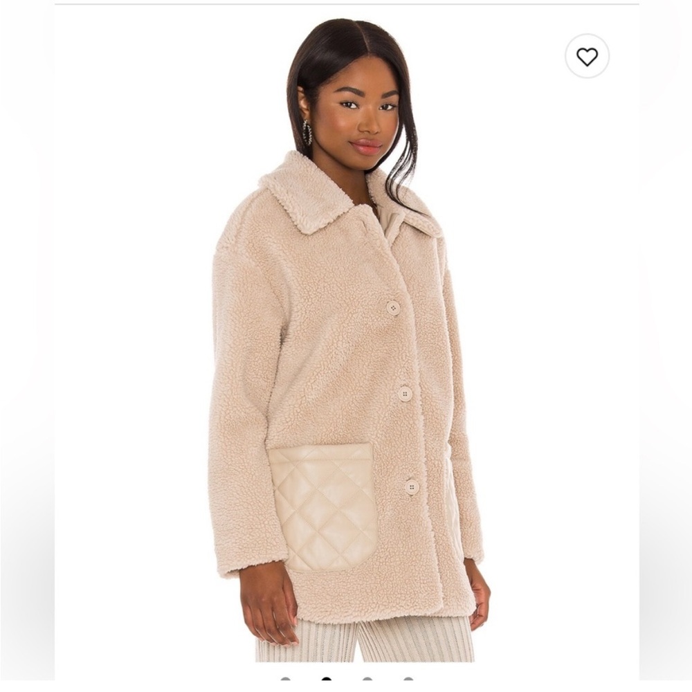 BB Dakota “Yeti to Wear” Sherpa Teddy Coat | Size L | Cream Beige